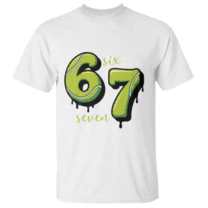 Six Seven Meme Tennis Lover T Shirt Gen Alpha Slang Gift TS12 White Print Your Wear