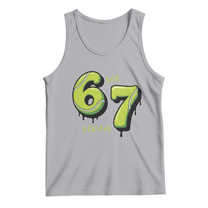 Six Seven Meme Tennis Lover Tank Top Gen Alpha Slang Gift TS12 Athletic Heather Print Your Wear
