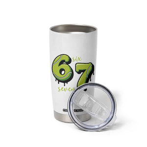 Six Seven Meme Tennis Lover Tumbler Cup Gen Alpha Slang Gift TS12 Print Your Wear
