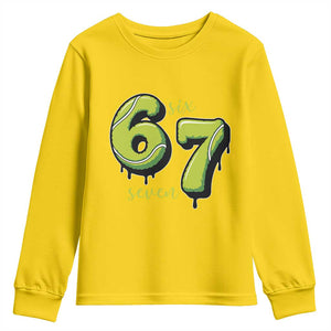 Six Seven Meme Tennis Lover Youth Sweatshirt Gen Alpha Slang Gift TS12 Daisy Print Your Wear