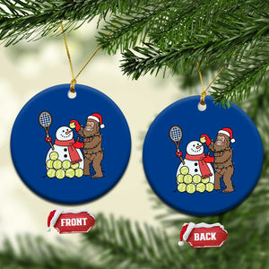 Funny Squatch Christmas Tennis Gift Ceramic Ornament Bigfoot Player Enthusiast TS12 1pc Blue Print Your Wear