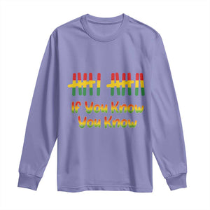 Funny Black History Six Seven Meme Long Sleeve Shirt If You Know You Know TS12 Violet Print Your Wear