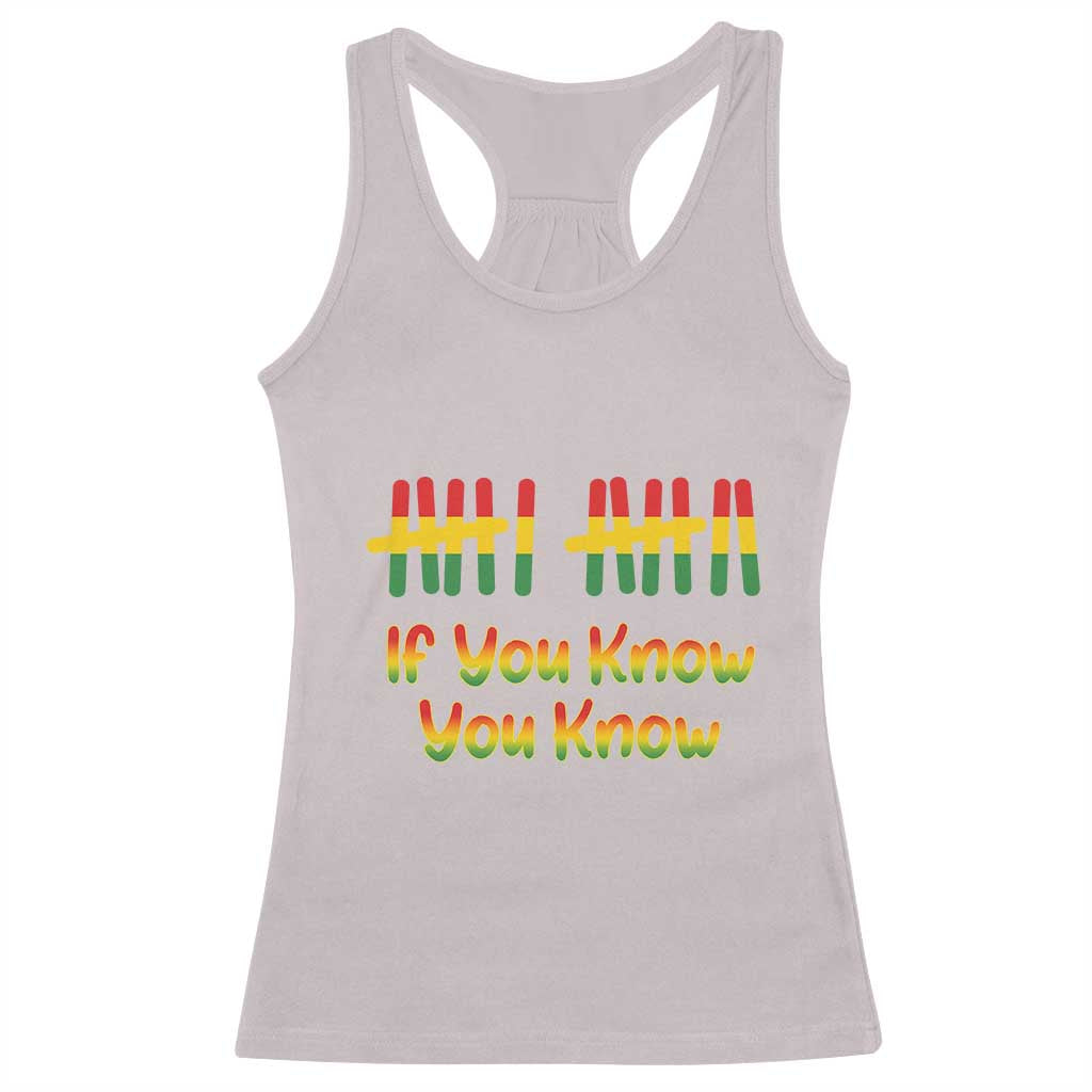 Funny Black History Six Seven Meme Racerback Tank Top If You Know You Know TS12 Ice Gray Print Your Wear