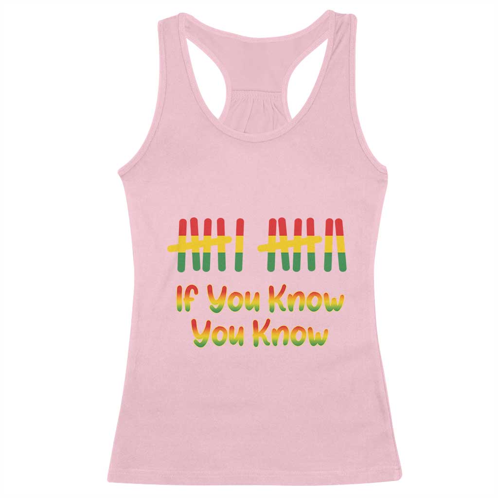 Funny Black History Six Seven Meme Racerback Tank Top If You Know You Know TS12 Light Pink Print Your Wear
