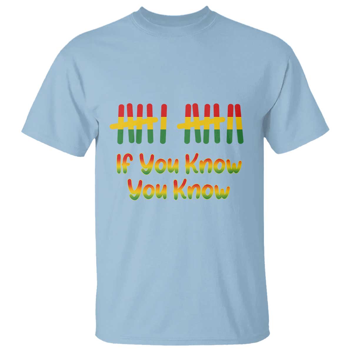 Funny Black History Six Seven Meme T Shirt If You Know You Know TS12 Light Blue Print Your Wear