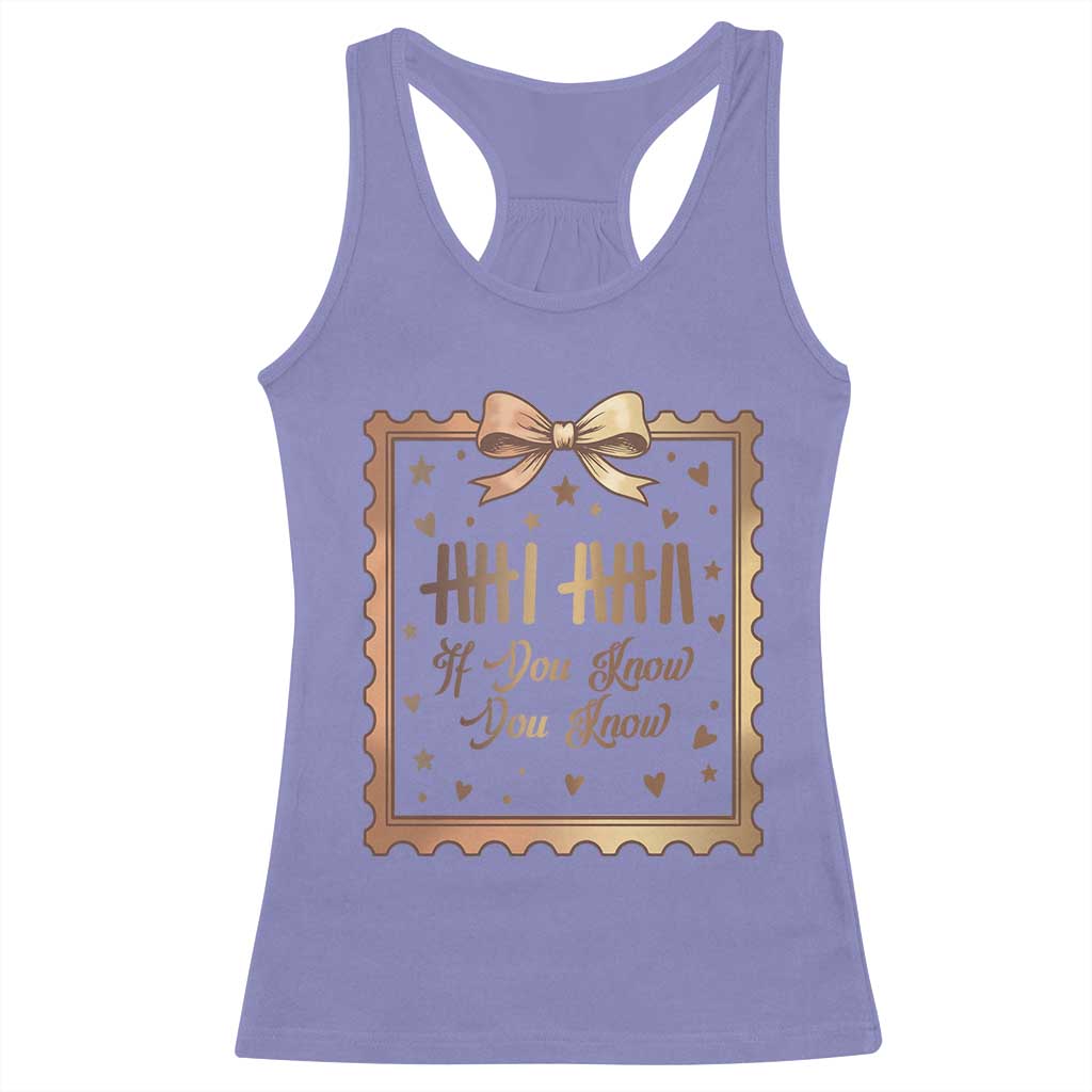 If You Know You Know Six Seven Meme Racerback Tank Top African American Gift TS12 Violet Print Your Wear