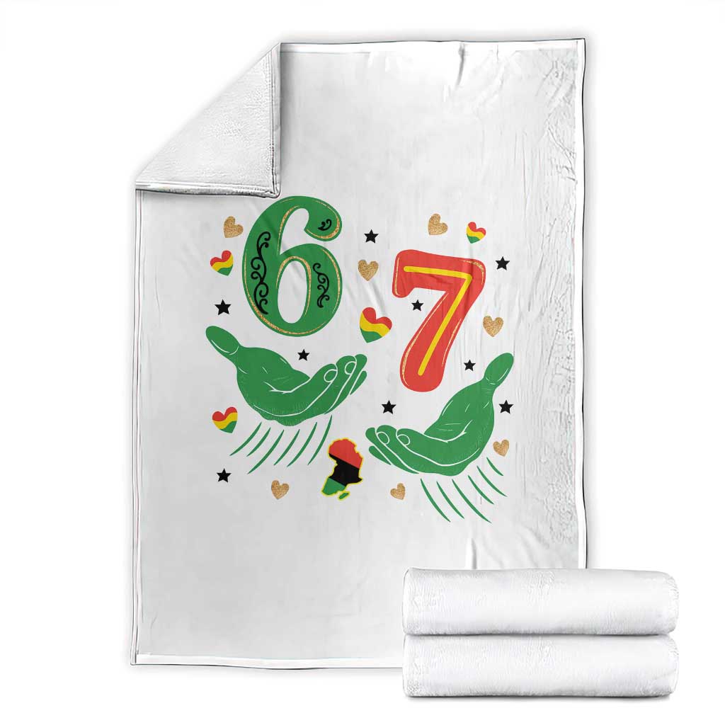 67 Meme Black History Month Throw Blanket African American Gift TS12 White Print Your Wear