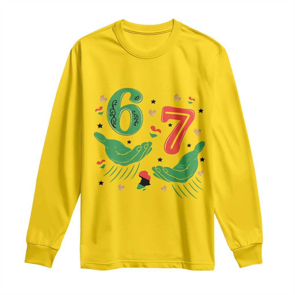 67 Meme Black History Month Long Sleeve Shirt African American Gift TS12 Daisy Print Your Wear