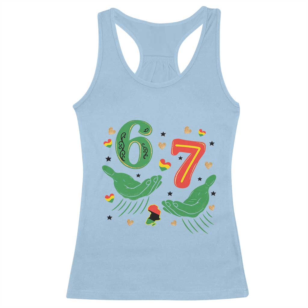 67 Meme Black History Month Racerback Tank Top African American Gift TS12 Light Blue Print Your Wear