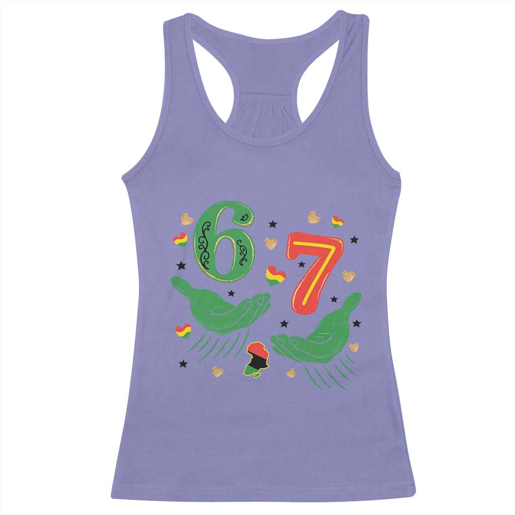 67 Meme Black History Month Racerback Tank Top African American Gift TS12 Violet Print Your Wear