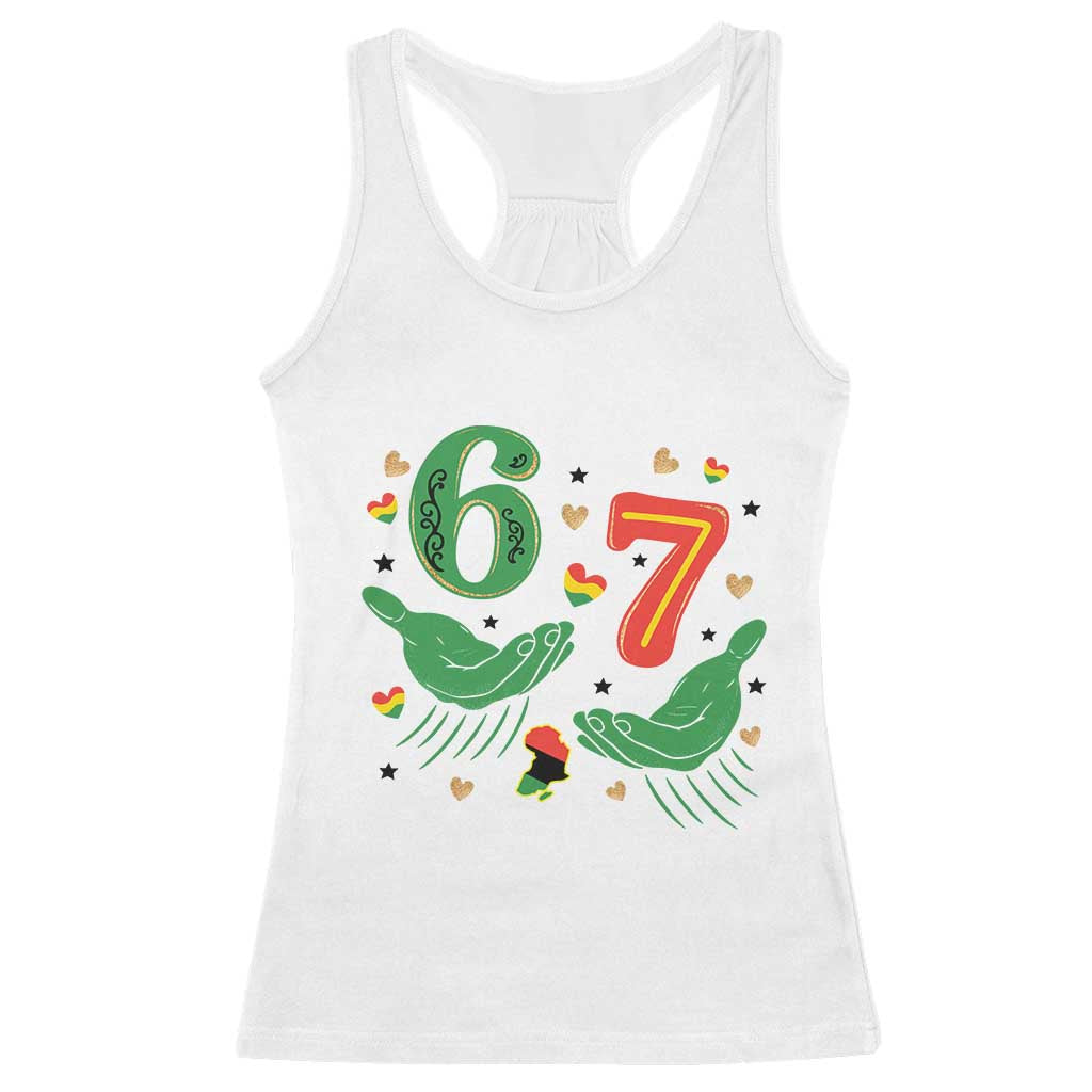 67 Meme Black History Month Racerback Tank Top African American Gift TS12 White Print Your Wear
