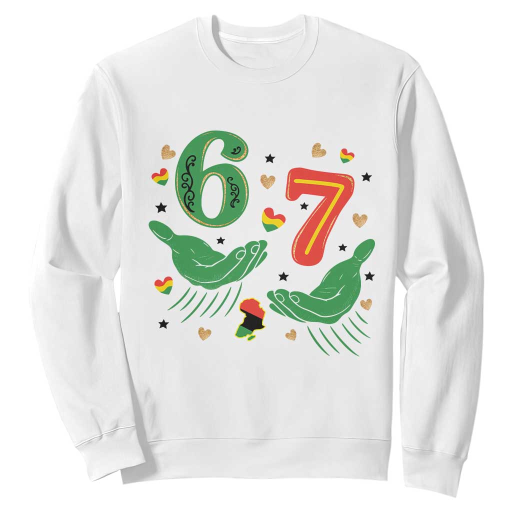 67 Meme Black History Month Sweatshirt African American Gift TS12 White Print Your Wear