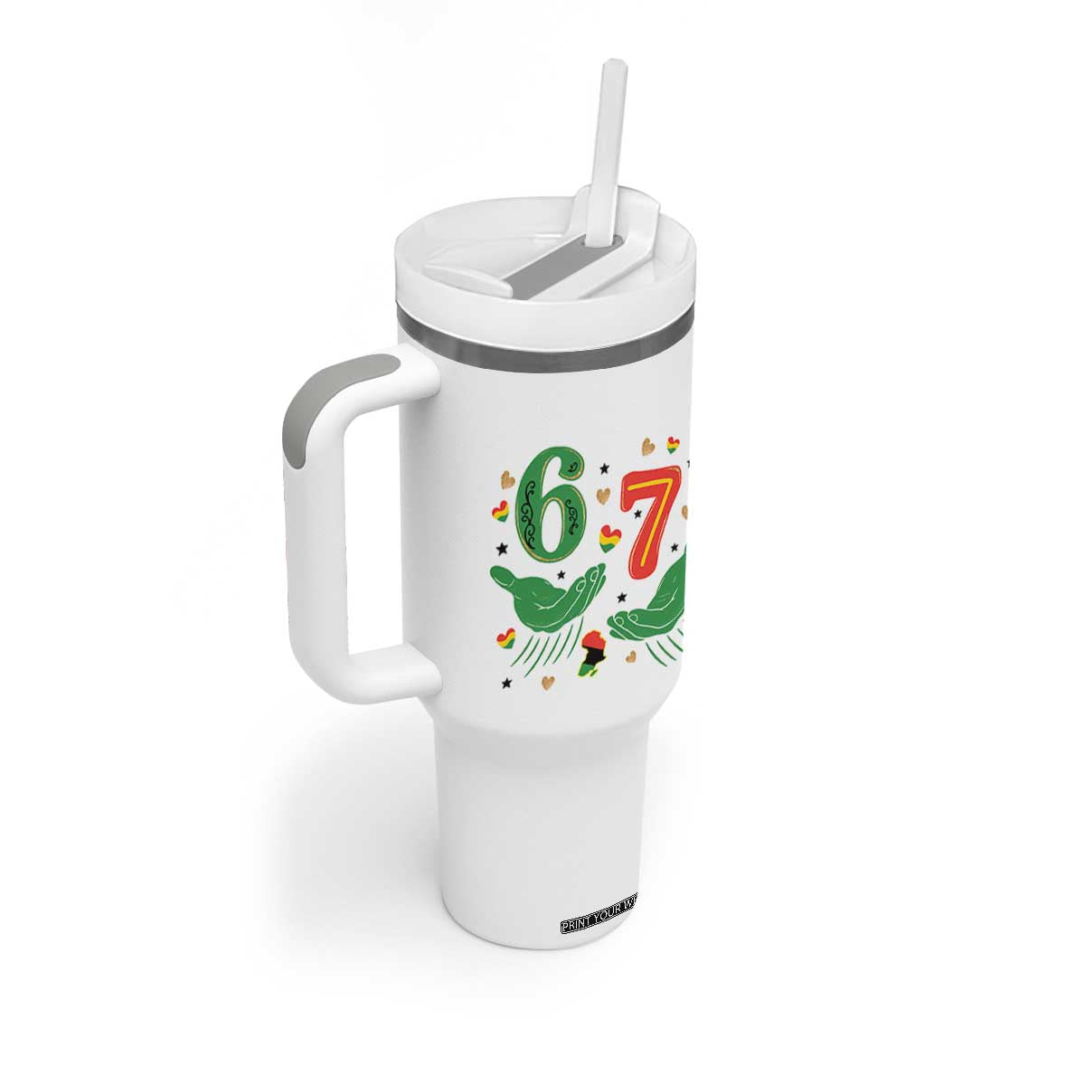 67 Meme Black History Month Tumbler With Handle African American Gift TS12 Print Your Wear