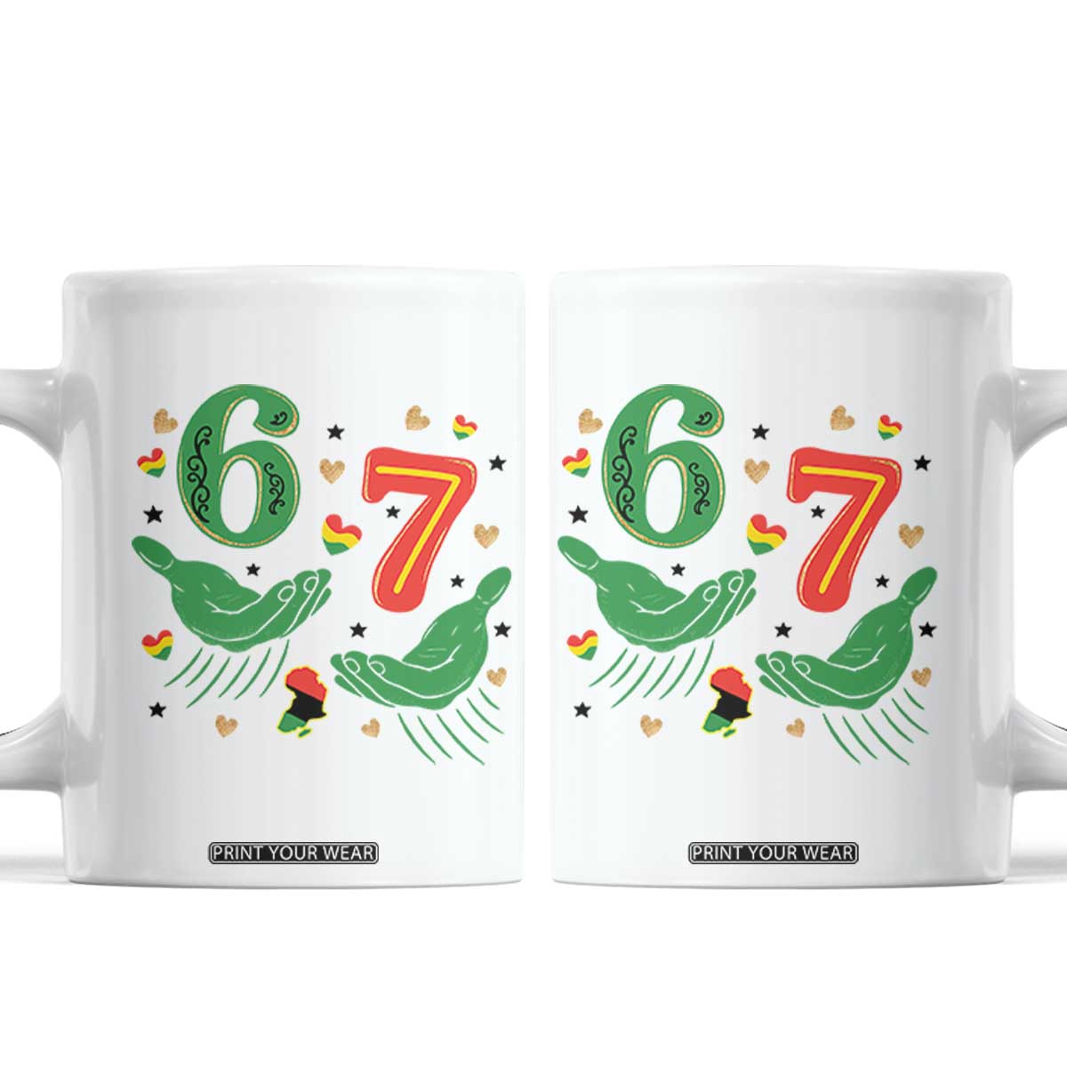 67 Meme Black History Month Coffee Mug African American Gift TS12 White Print Your Wear