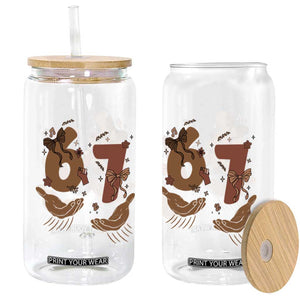 Funny Six Seven Meme Glass Can Black History Women Gift TS12 Print Your Wear