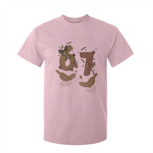 Funny Six Seven Meme T Shirt For Kid Black History Women Gift TS12 Light Pink Print Your Wear