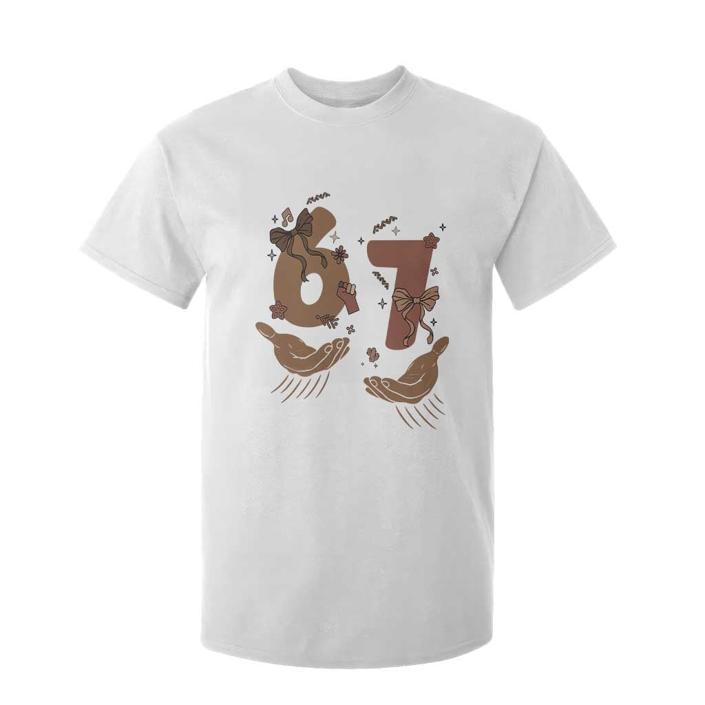 Funny Six Seven Meme T Shirt For Kid Black History Women Gift TS12 White Print Your Wear