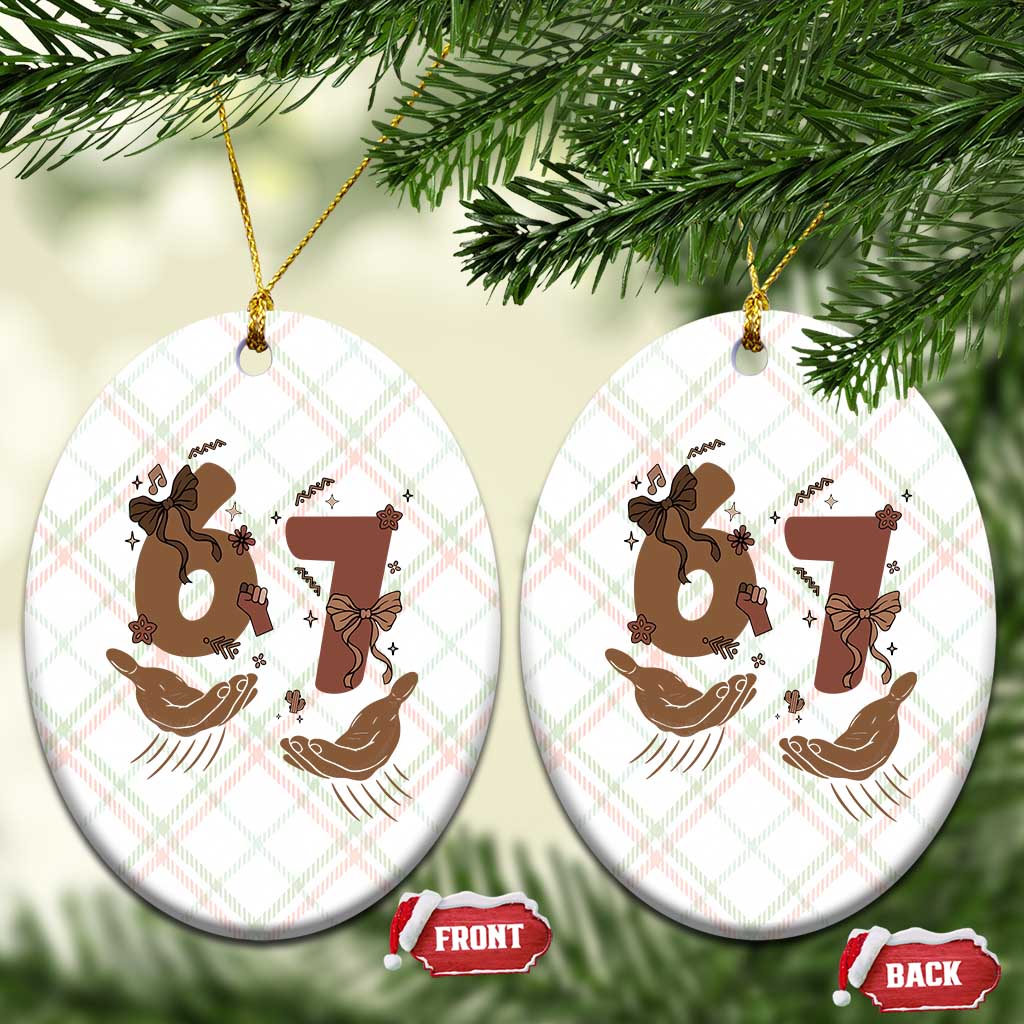 Funny Six Seven Meme Ceramic Ornament Black History Women Gift TS12 Print Your Wear