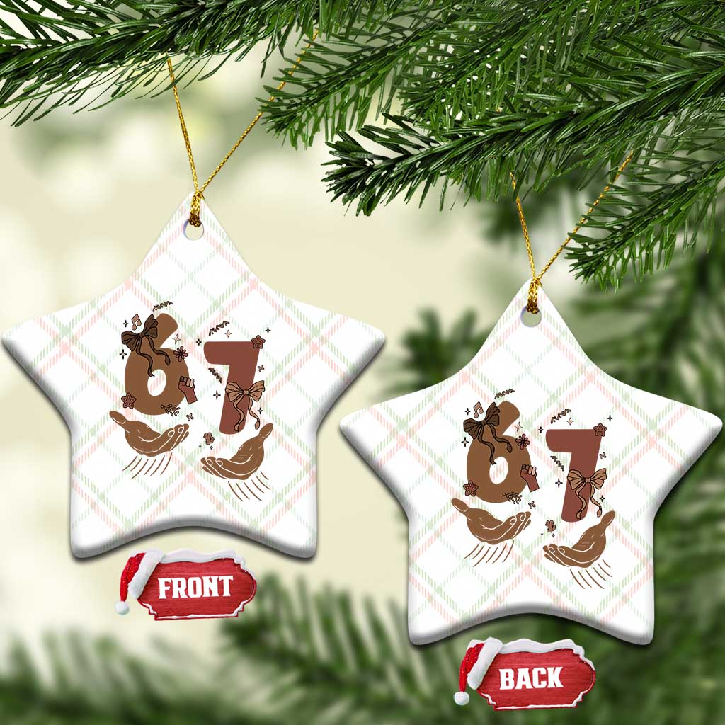 Funny Six Seven Meme Ceramic Ornament Black History Women Gift TS12 Print Your Wear