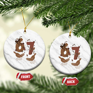 Funny Six Seven Meme Ceramic Ornament Black History Women Gift TS12 1pc White Marble Print Your Wear
