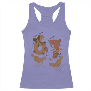 Funny Six Seven Meme Racerback Tank Top Black History Women Gift TS12 Violet Print Your Wear