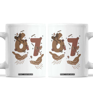 Funny Six Seven Meme Coffee Mug Black History Women Gift TS12 White Print Your Wear