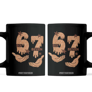 Funny Six Seven Meme Coffee Mug Melanin Black History Month Gift TS12 Black Print Your Wear