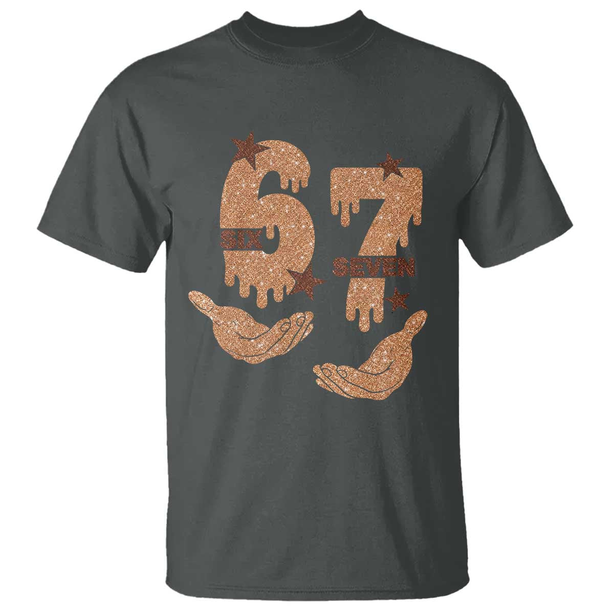 Funny Six Seven Meme T Shirt Melanin Black History Month Gift TS12 Dark Heather Print Your Wear