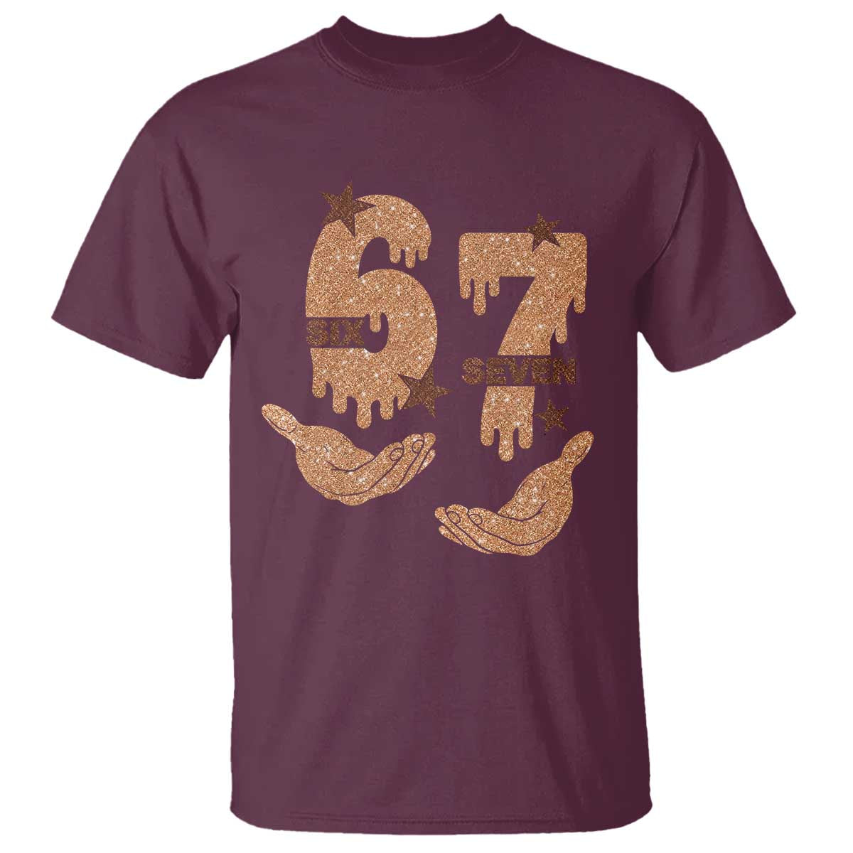 Funny Six Seven Meme T Shirt Melanin Black History Month Gift TS12 Maroon Print Your Wear