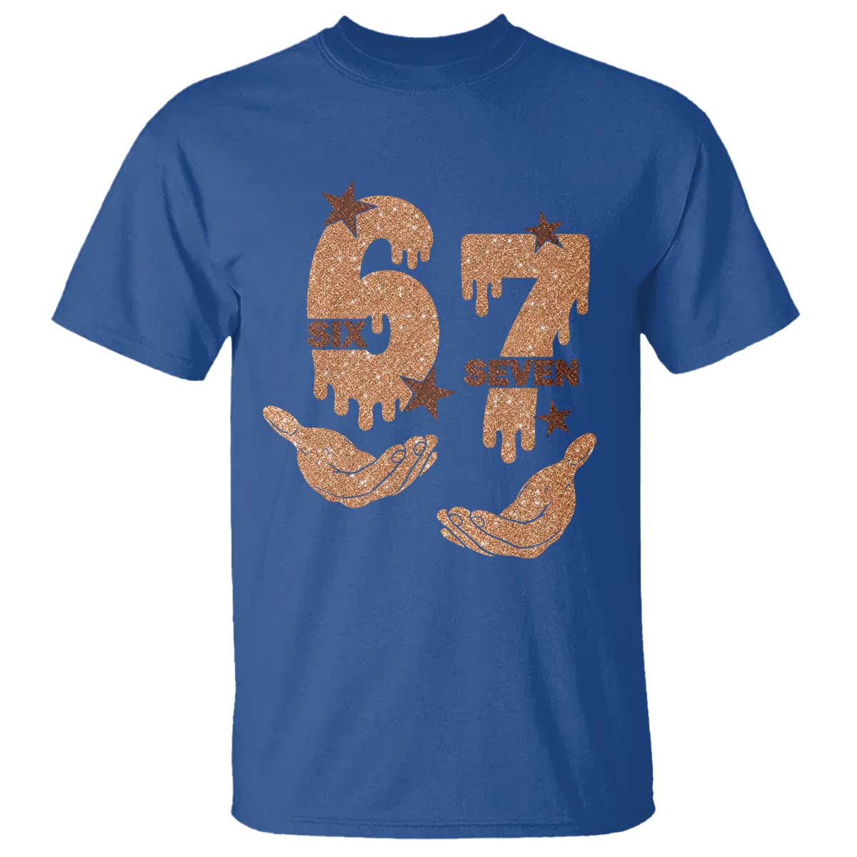 Funny Six Seven Meme T Shirt Melanin Black History Month Gift TS12 Royal Blue Print Your Wear