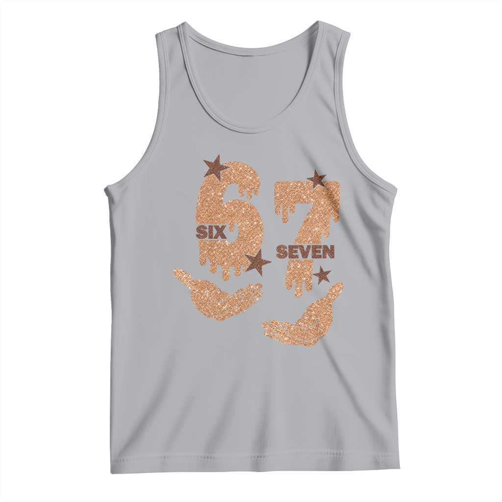Funny Six Seven Meme Tank Top Melanin Black History Month Gift TS12 Athletic Heather Print Your Wear