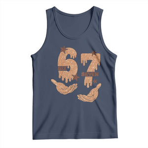 Funny Six Seven Meme Tank Top Melanin Black History Month Gift TS12 Navy Print Your Wear