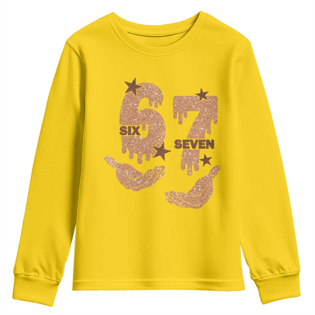 Funny Six Seven Meme Youth Sweatshirt Melanin Black History Month Gift TS12 Daisy Print Your Wear