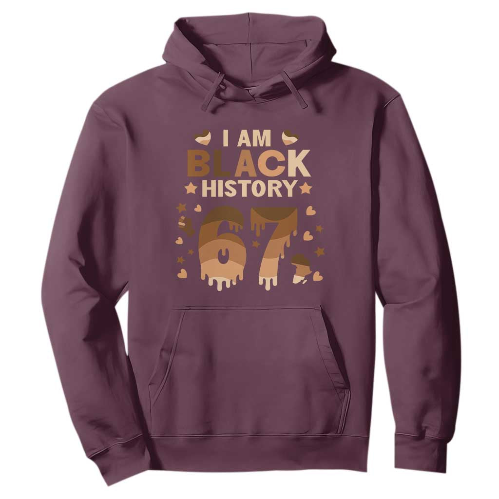 Funny Melanin Six Seven Meme Hoodie African American Gift TS12 Maroon Print Your Wear