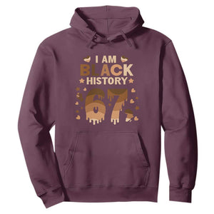 Funny Melanin Six Seven Meme Hoodie African American Gift TS12 Maroon Print Your Wear