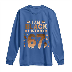 Funny Melanin Six Seven Meme Long Sleeve Shirt African American Gift TS12 Royal Blue Print Your Wear