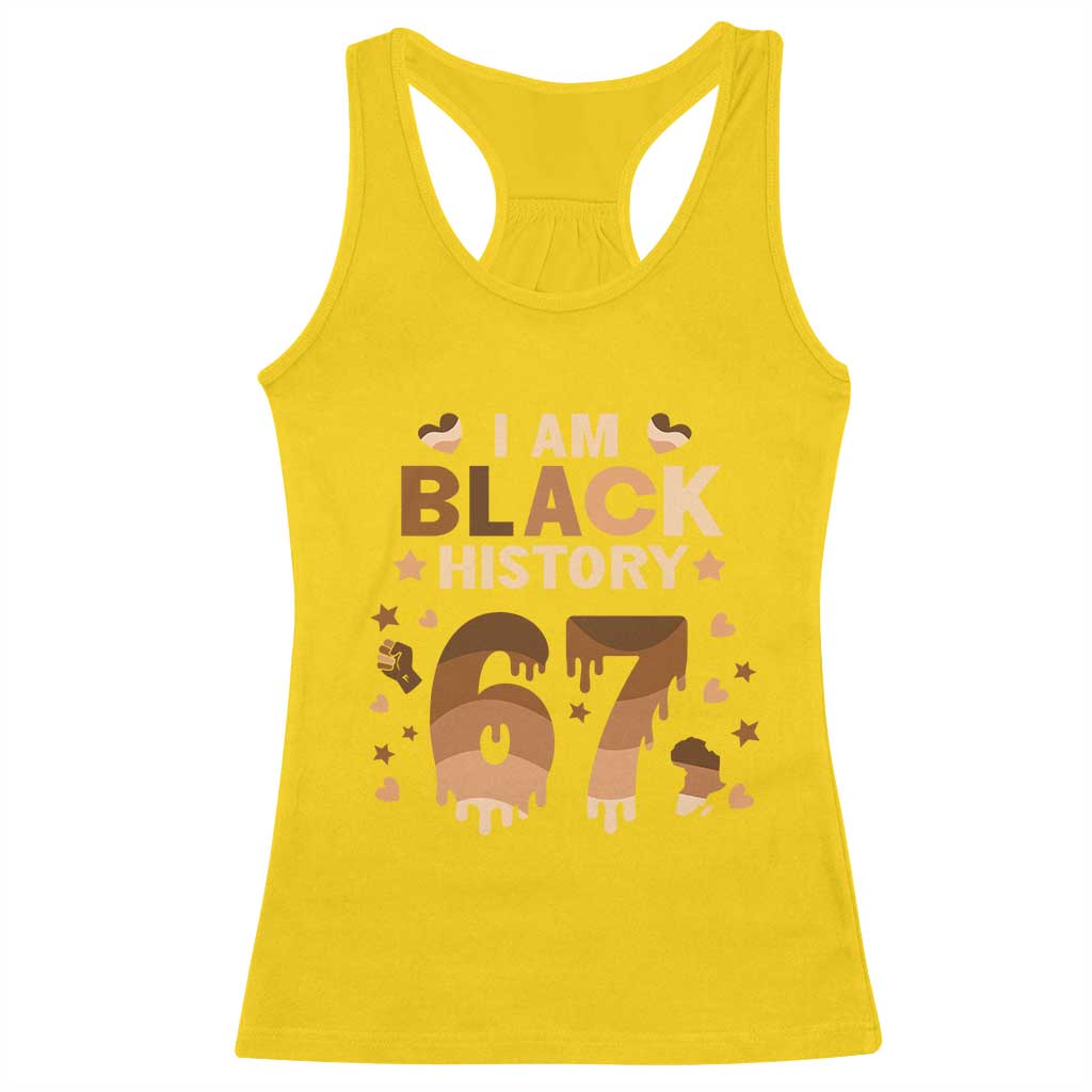 Funny Melanin Six Seven Meme Racerback Tank Top African American Gift TS12 Daisy Print Your Wear