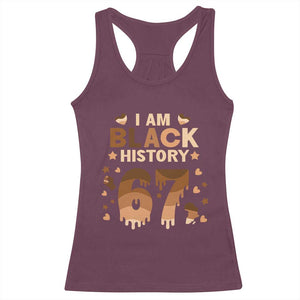 Funny Melanin Six Seven Meme Racerback Tank Top African American Gift TS12 Maroon Print Your Wear