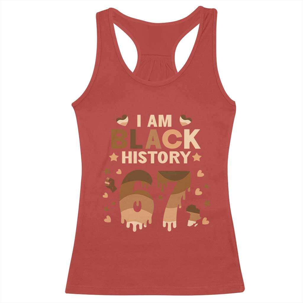 Funny Melanin Six Seven Meme Racerback Tank Top African American Gift TS12 Red Print Your Wear