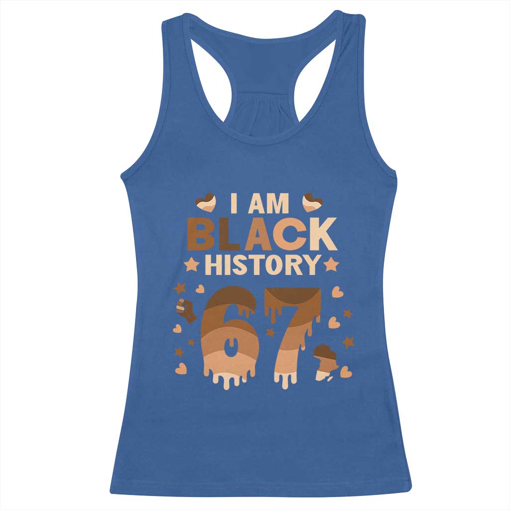 Funny Melanin Six Seven Meme Racerback Tank Top African American Gift TS12 Royal Blue Print Your Wear
