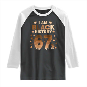 Funny Melanin Six Seven Meme Raglan Shirt African American Gift TS12 Black White Print Your Wear