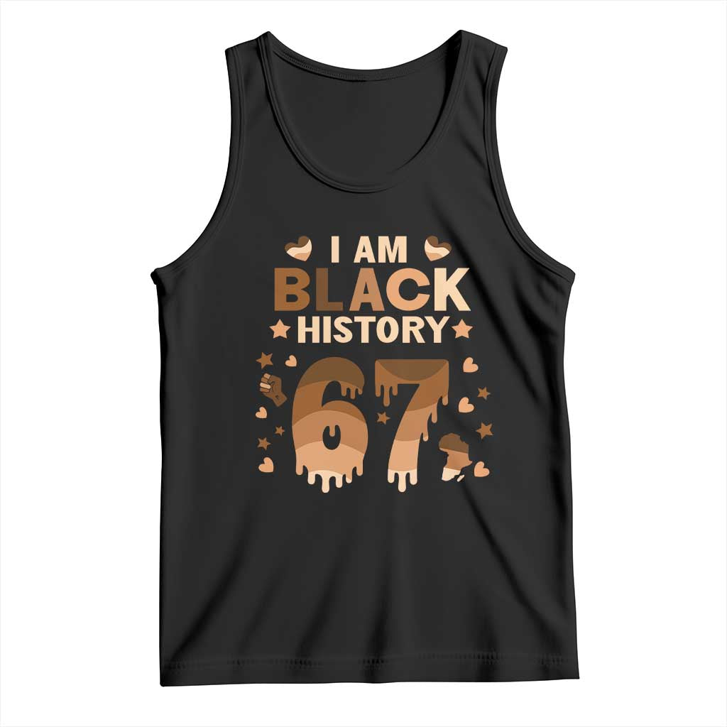 Funny Melanin Six Seven Meme Tank Top African American Gift TS12 Black Print Your Wear