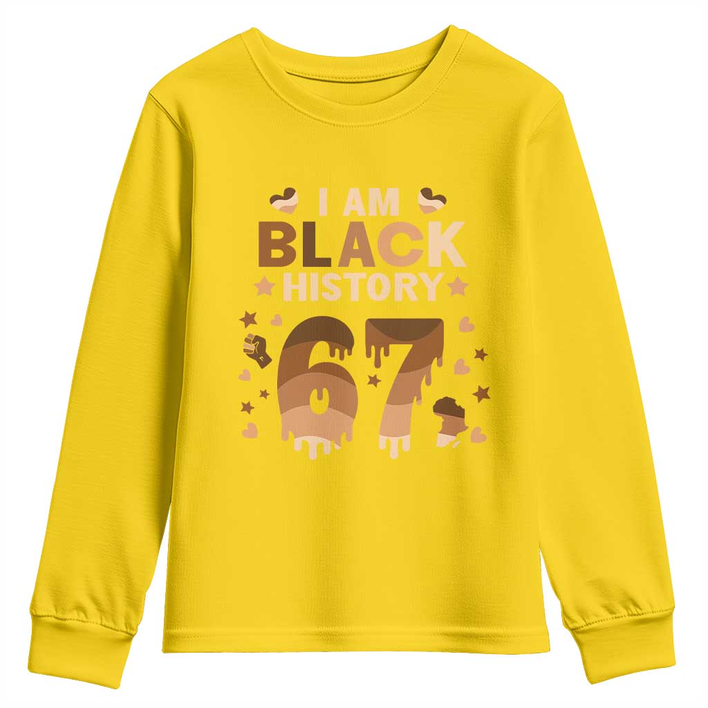 Funny Melanin Six Seven Meme Youth Sweatshirt African American Gift TS12 Daisy Print Your Wear