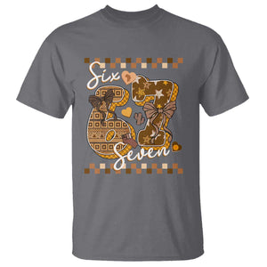 Funny African American Melanin Gift T Shirt Six Seven Meme TS12 Charcoal Print Your Wear