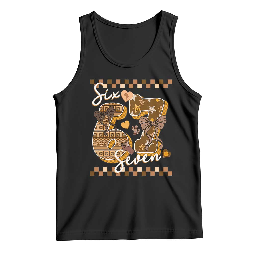 Funny African American Melanin Gift Tank Top Six Seven Meme TS12 Black Print Your Wear