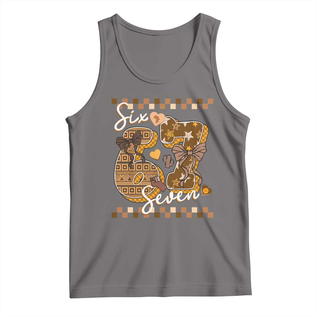 Funny African American Melanin Gift Tank Top Six Seven Meme TS12 Deep Heather Print Your Wear