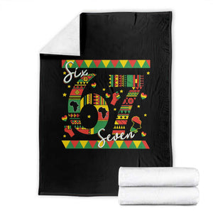 Funny Six Seven Meme Throw Blanket Pan African Culture Gift TS12 Black Print Your Wear