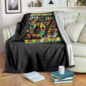 Funny Six Seven Meme Throw Blanket Pan African Culture Gift TS12 Print Your Wear