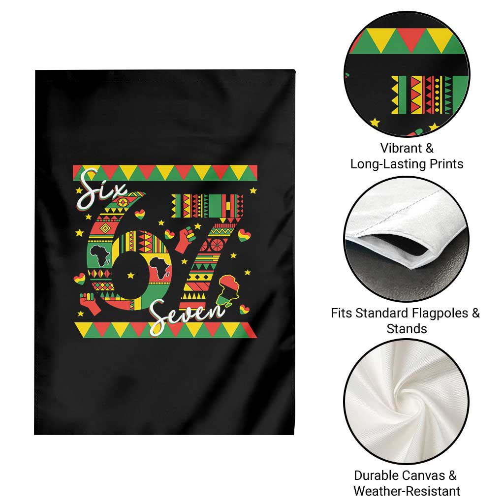 Funny Six Seven Meme Garden Flag Pan African Culture Gift TS12 Print Your Wear