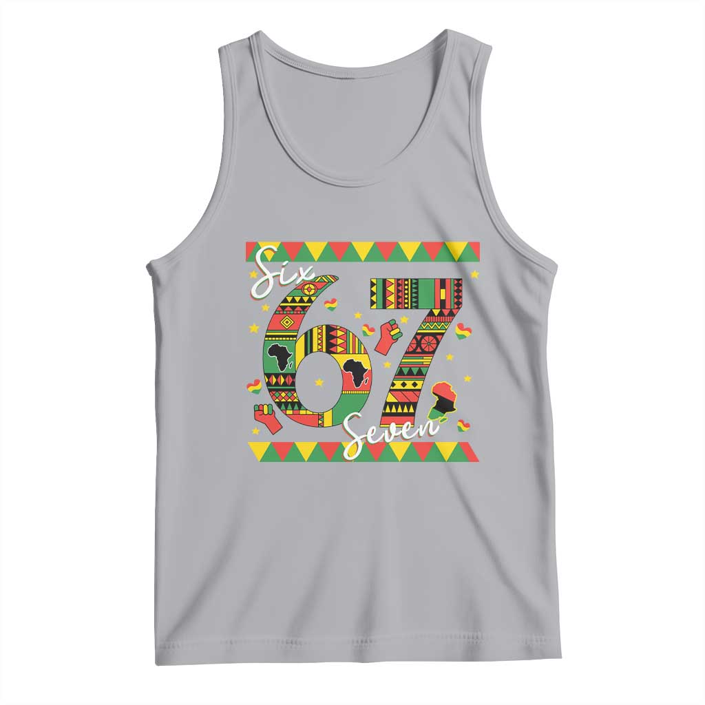 Funny Six Seven Meme Tank Top Pan African Culture Gift TS12 Athletic Heather Print Your Wear